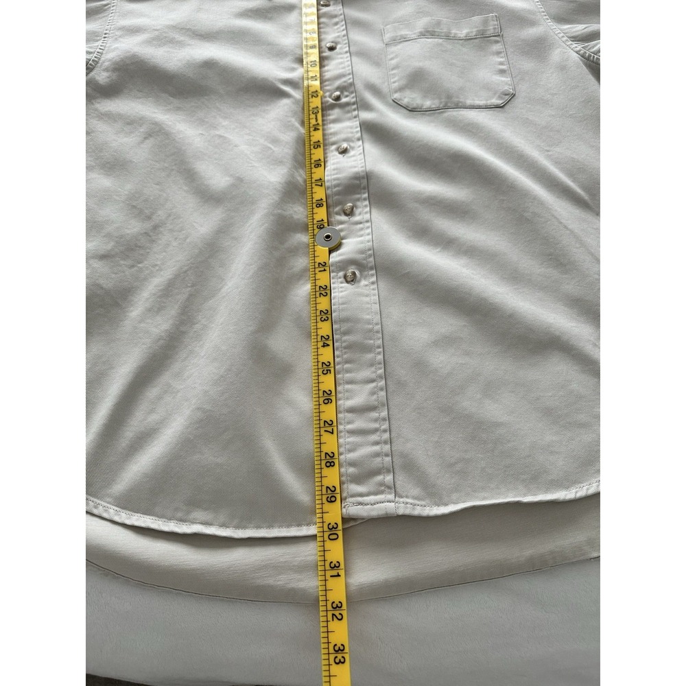 Gap Canvas Button Shirt Mens XL Tan Heavyweight Long Sleeve Workshirt Utility - Picture 6 of 8